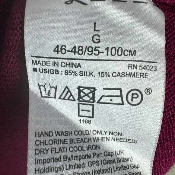 Banana Republic Silk Cashmere Wine Color Women's  Sweater - Picture 6 of 6